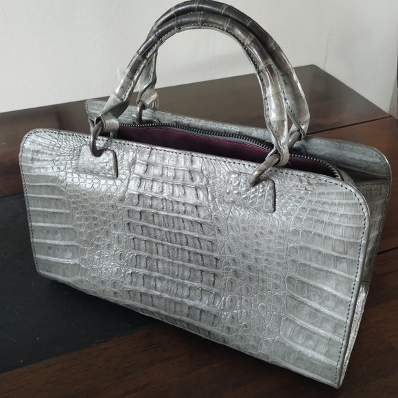 CROCODILE HANDBAG CELESTINA, Exclusive Specialist In Exotic Skins - Picture 2 of 13